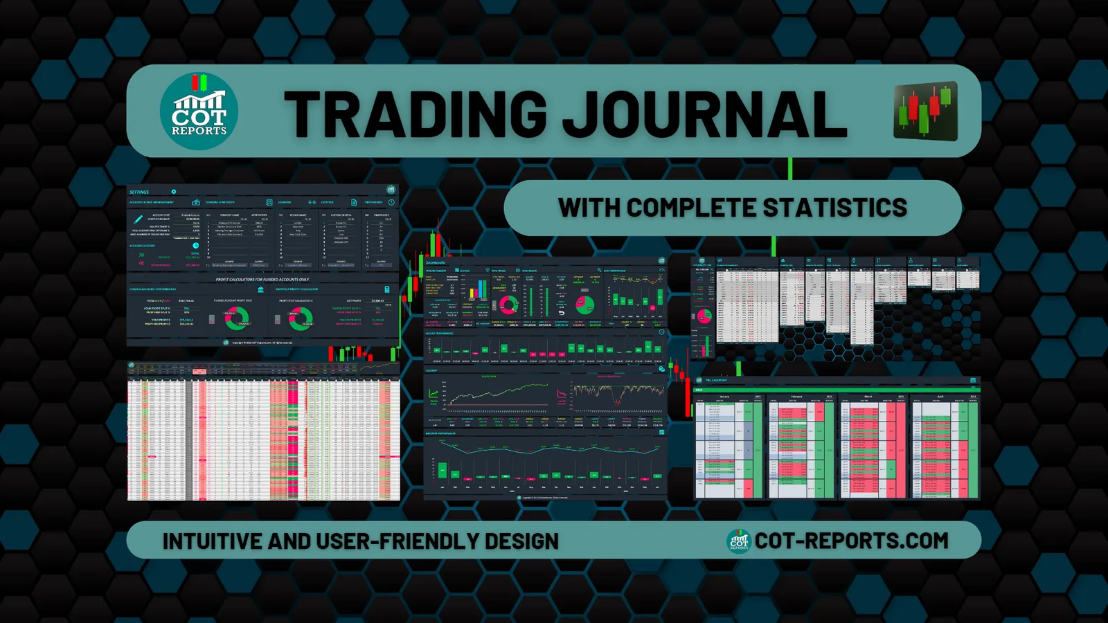 Trading Journal Spreadsheet (Excel) — Vorschau 1