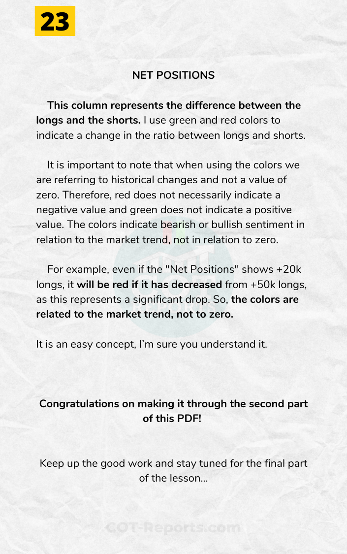 COT Report PDF Guide Page 5